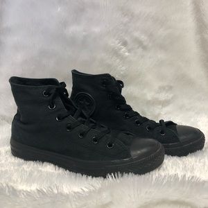 Black Converse - 8.5